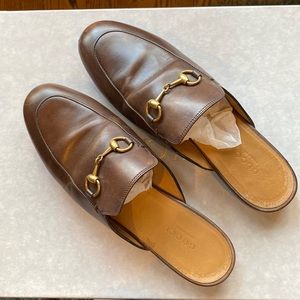 Timeless Gucci slides, worn.